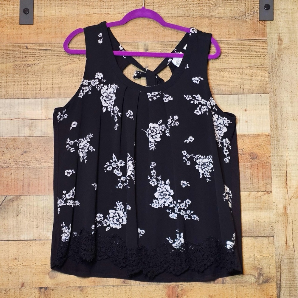 Janet Chung XXL floral tank top